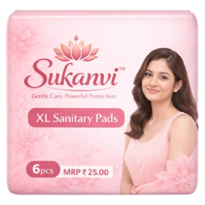 Sukanvi™ Cotton Fluffy Straight (XL) Sanitary Pads